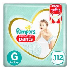 Imagem de Fralda Pampers Premium Care Pants Tamanho G 112 Unidades Peso Indicado 9 - 13kg