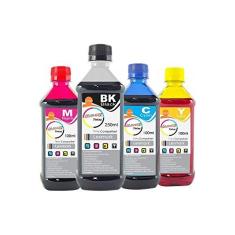 Imagem de Kit Tinta Lexmark Compatível BK 250ml e Coloridas 100ml