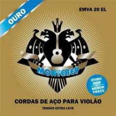 Imagem de Encordoamento Monterey Ouro P/ Violão Aço EMVA20 EL Extra Leve - EC0355