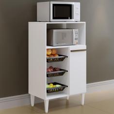 Imagem de Armário De Cozinha Fruteira Berlim 1 Porta Branco - Kaiki Móveis