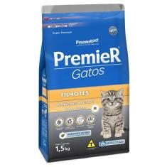 Imagem de Ração Premier Pet Ambientes Internos Gatos Filhotes Frango - 1,5 Kg