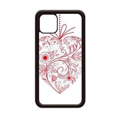 Imagem de Flower Vines Dia dos Namorados Vermelho para iPhone 12 Pro Max Capa para Apple Mini Mobile Case Shell