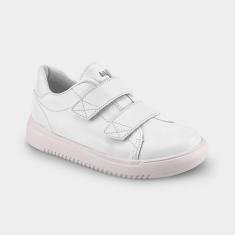 Imagem de Tênis Infantil Bibi New Way Branco de Couro com Tiras-Masculino