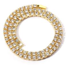 Imagem de Ucevi Colares de tênis de diamante para mulheres 4 mm prata diamante zircônia cúbica corrente de tênis para homens mulheres 50,8 cm e 56 cm, Zircônia cúbica, Sem Pedra Preciosa