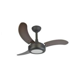 Imagem de Ventilador de Teto Infinity Lux LED 3000K Preto 3 Pás MDF Tb 220V+Cont