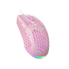 Imagem de Mouse para jogos solakaka SM900 rosa com fio 12800 dpi 7 botões