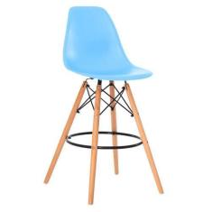 Imagem de Banqueta Alta Charles Eames Eiffel 133BPP - Atacadeiras, Azul, 1