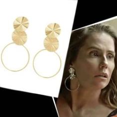 Imagem de Brinco Da Novela Salve-se Quem Puder Folheado A Ouro 18k.