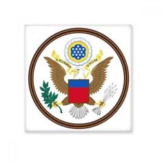 Imagem de Decalque brilhante de ejo de cerâmica com emblema nacional dos Estados Unidos