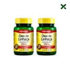 Imagem de Kit 02 Oleo de Linhaca 60 Capsulas 500mg Loja Maxinutri