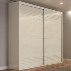 Imagem de Guarda-Roupa Casal 2 Portas 2 Gavetas 100% Mdf Off White Tw602  Dalla