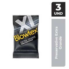 Imagem de Preservativo Blowtex Extra Grande c/ 3 Unidades