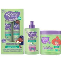 Imagem de Kit Kolene Cachinhos 3 Itens + Creme Para Pentear