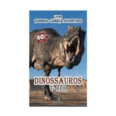 Imagem de Quebra cabeça divertido   dinossauros t rex - PAE EDITORA