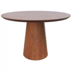 Imagem de Mesa Turim Tampo Lamina De Madeira Cinamono Amendoa