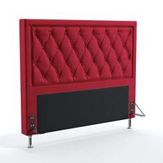 Imagem de Cabeceira Estofada Decorativa Para Cama Box Centaurus 140 Para Cama de Casal Suede  Aradecor