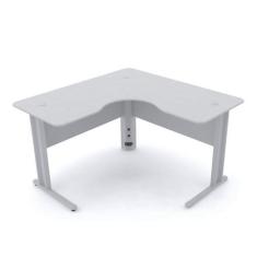 Imagem de Mesa Em L P/ Escritório 140X140 Pandin Maxxi - Cinza