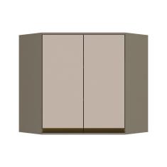 Imagem de Modulo Cozinha Henn Connect Armario Canto Obliquo C 2 Portas Duna Cristal