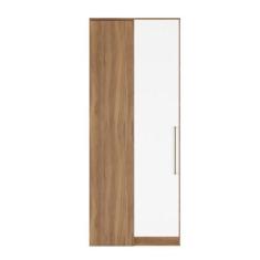 Imagem de Módulo Guarda-roupa Canto 1 Porta com Maleiro Irlanda Amendola/branco