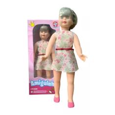 Imagem de Boneca Amiguinha Estrela Vestido Florido Infantil 80cm