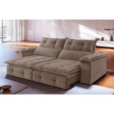 Imagem de Sofá Retrátil e Reclinável Atlas 2,50m 04 Lugares Mola Ensacada TXR