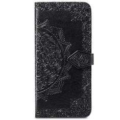 Imagem de BoerHang Capa para Samsung Galaxy S9 Plus, capa carteira flip de couro com compartimento para cartão, couro de poliuretano premium, capa de telefone com suporte para Samsung Galaxy S9 Plus (preta)