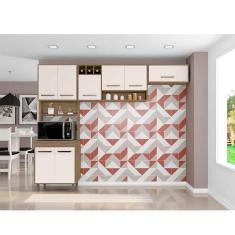 Imagem de Cozinha 3 Peças Ambiente Barcelona Carvalho OAK Off White - Poliman