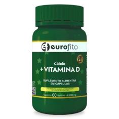 Imagem de Cálcio + Vitamína D Eurofito 60 Cápsulas