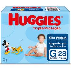 Imagem de Fralda Huggies Disney Tripla Proteção Tamanho G 28 Unidades Peso Indicado 9 - 12,5kg
