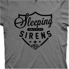 Imagem de Camiseta Sleeping With Sirens Chumbo e  em Silk 100% Algodão