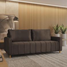 Imagem de Sofá Amelie 3 Lugares em Suede Yescasa