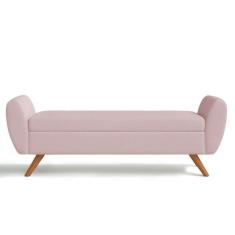 Imagem de Recamier Bau Grecia 1,40M Suede Rosa Bebe - Clique Decor