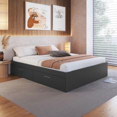 Imagem de Cama Queen Tókio com 4 Portas Grafite - Art In Móveis