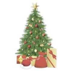 Imagem de Árvore de Natal Adesivo de Parede e Vitrine Decorativo - SHD Soleil Ho