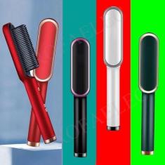 Imagem de Escova Alisadora De Cabelo 3 Em 1 Eletrico Ceramico Pente