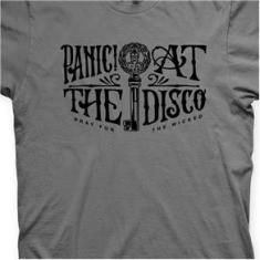 Imagem de Camiseta Panic! At The Disco Chumbo e  em Silk 100% Algodão