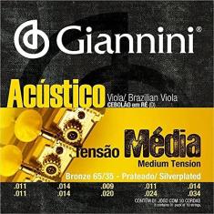 Imagem de Encordoamento Viola Giannini 65/35 GESVAM cebolao em D