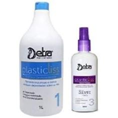 Imagem de Detra Plastic Liss Shampoo Passo 1 1000ml + Spray de Colágeno 200ml - R