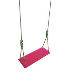 Imagem de Balanço Gangorra Infantil Madeira 50x20 Rosa Até 100kg