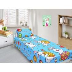 Imagem de Jogo De Lençol Solteiro Decorativo Kit 2 Peças, Cobreleito - Fantasia
