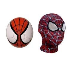 Imagem de Bola De Futebol Infantil + Máscara Infantil Homem Aranha - Smactudo
