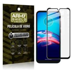 Imagem de Película De Vidro Moto E7 Blindada Para Tela 6,5 Full Cover - Armyshie