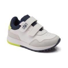 Imagem de Tênis Infantil Klin Walk Branco Marinho Verde Lima 216.101-Masculino