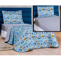 Imagem de Kit Cobre Leito + Jogo De Lençol Infantil Bouti 4 Peças - Bia Enxovais