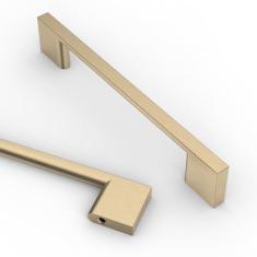 Imagem de Asidrama Pacote com 20 puxadores de armário de cozinha de latão escovado de 128 mm, puxadores de armário de cozinha para puxadores de gaveta de armário