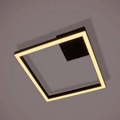 Imagem de Arandela Plafon Fit Led 33,6w 41x41cm 3000k Aluminio PRETA St1285