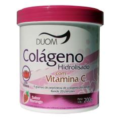 Imagem de Colágeno Hidrolisado 200G Sabor Morango Duom