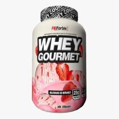 Imagem de Whey Protein Gourmet 907G - Fn Forbis Morango - Forbes Nutrition