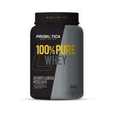 Imagem de 100% Pure Whey (900G) - Nova Fórmula - Sabor Morango - Probiótica