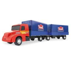 Imagem de Caminhao Super Bitrem Carga Viva Usual Brinquedos